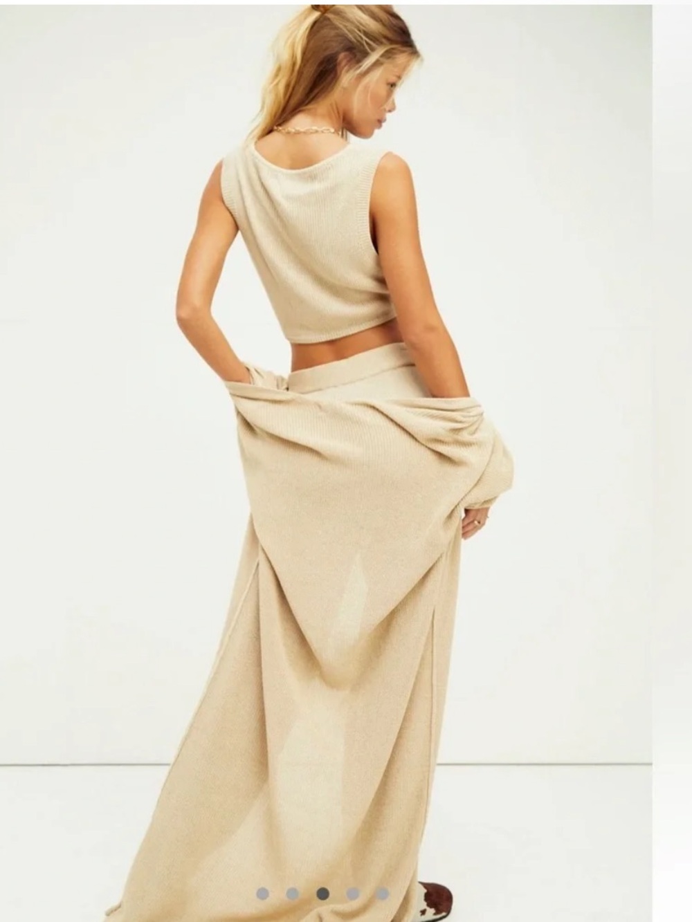 Free People Beach oversized knit duster cardigan - Picture 5 of 8